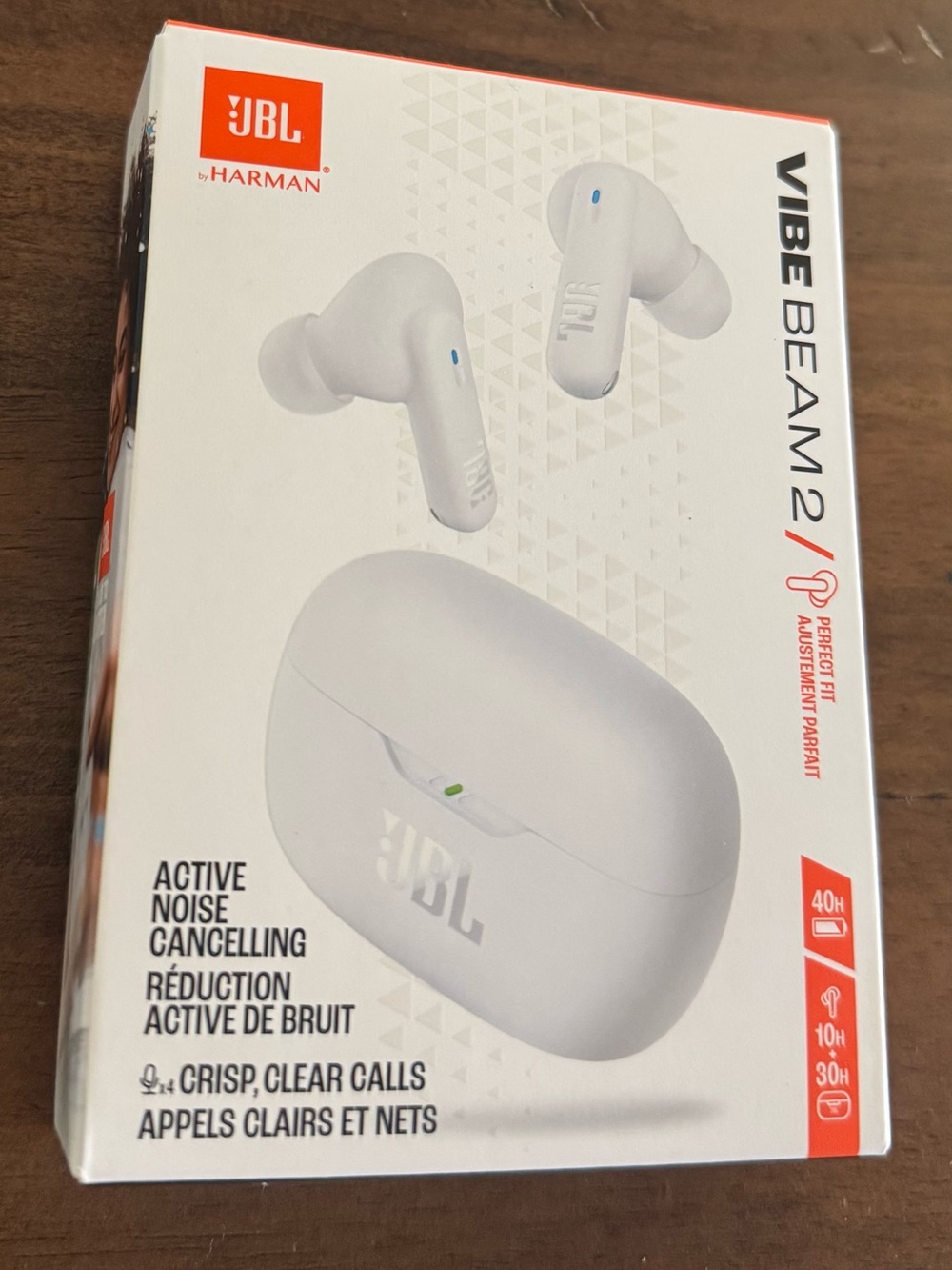 NEW IN BOX JBL Vibe Beam 2 True Wireless Earbuds - White